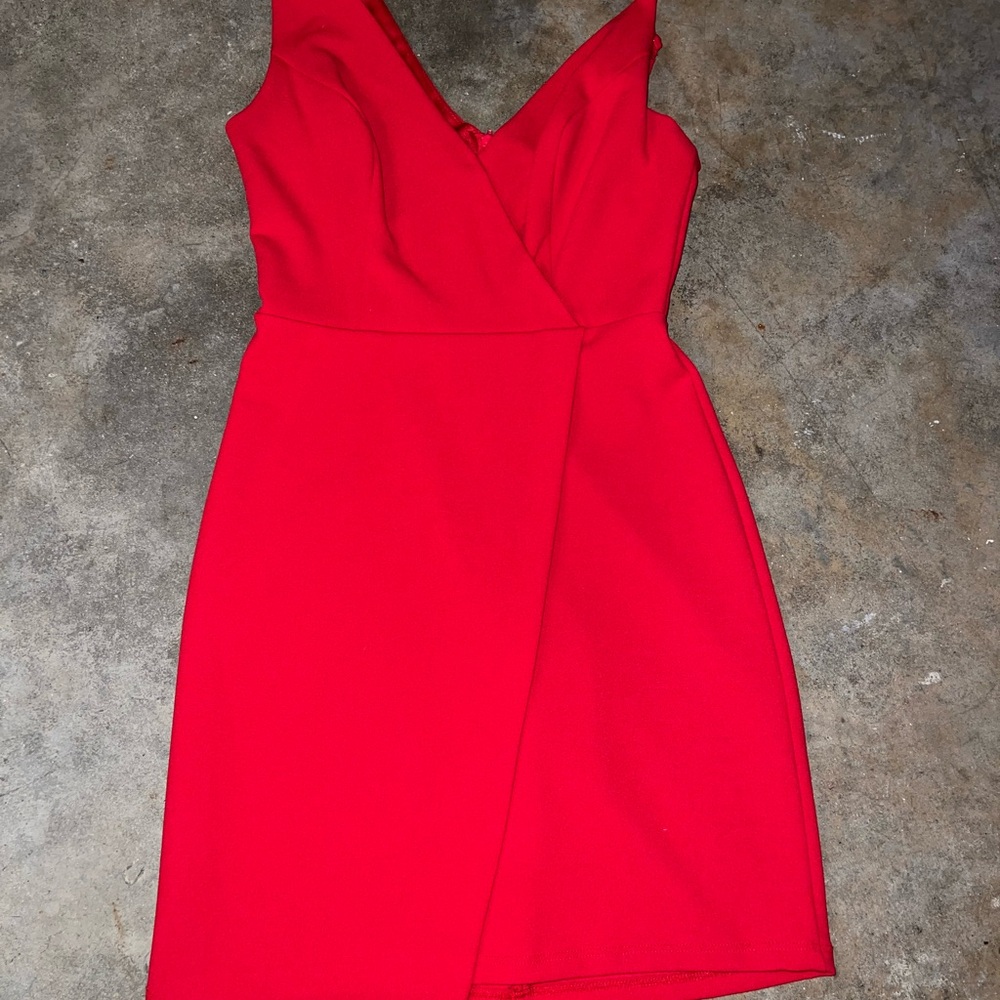 B Darlin Vibrant Red Mini Dress